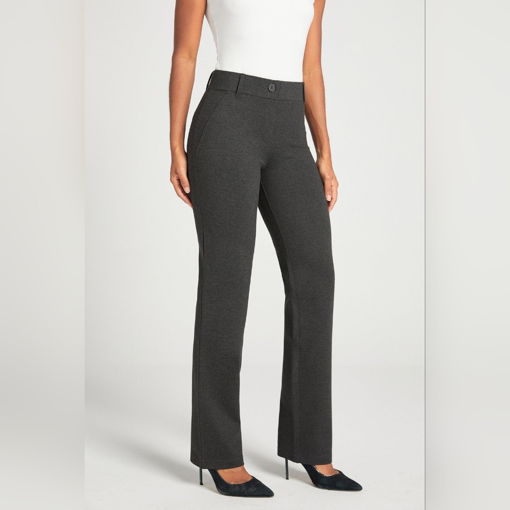 Betabrand Charcoal Classic Dress Pant‎ Yoga Pants - Picture 9 of 9